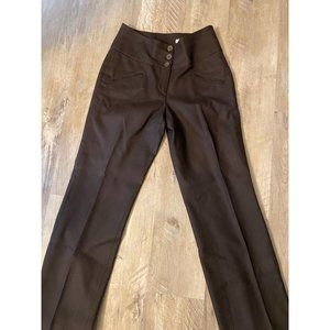 Cambridge Dry Goods Women's Brown Pants 100% Wool  Sz 4